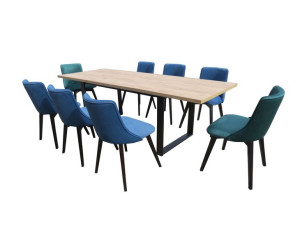 Nowoczesny zestaw Stół LOFT rozkładany + 8 krzeseł