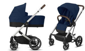 CYBEX wózek 2w1 BALIOS S LUX silver NAVY BLUE