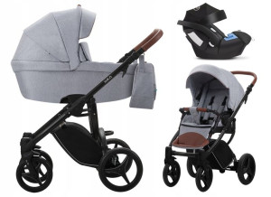 BEBETTO wózek LUCA 3w1 12 st czarny Cybex ATON 5