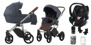 BEBETTO wózek LUCA 3w1 06 st szary Cybex ATON 5