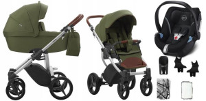 BEBETTO wózek LUCA 3w1 04 st szary Cybex ATON 5