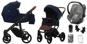 BEBETTO wózek LUCA 3w1 02 st czarny Cybex ATON 5