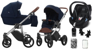 BEBETTO wózek LUCA 3w1 02 st szary Cybex ATON 5