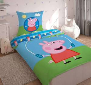 Pościel Świnka Peppa 140 X 200 Cm Bawełna 100%