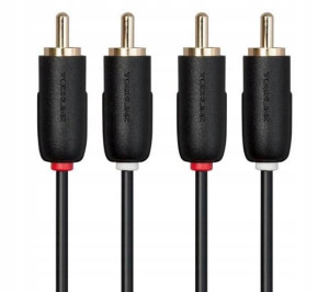 Techlink 103031 1m 2 x RCA 2 x RCA kabel audio