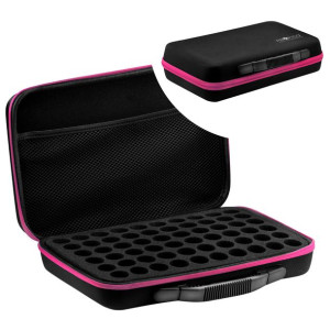 Organizer ETUI KUFEREK na 60 lakierów do paznokci PINK PROFICO