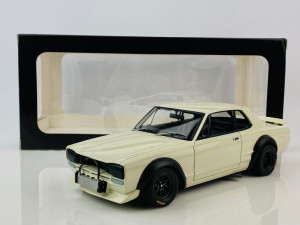 Nissan Skyline GT-R (KPGC-10) Racing 1972 White AUTO Art 1:18