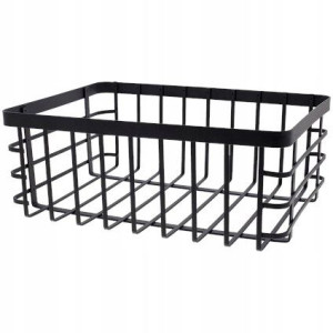Kosz Metalowy Loft Czarny 30cm Industrialny