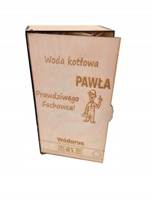 Prezent Dla Hydraulika Drewniany Kocioł Z Grawerem