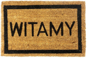 WYCIERACZKA z napisem WITAMY 60X40 kokosowa włókno