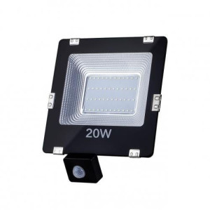 Lampa LED naświetlacz 20W zewnętrzny z czujnikiem ruchu i zmierzchu
