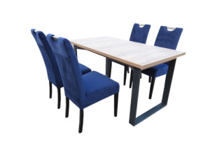 Zestaw stół rozkładany LOFT + 4 krzesła nowoczesne