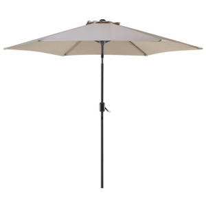 Parasol ogrodowy ⌀ 270 cm beżowoszary VARESE