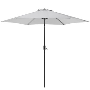 Parasol ogrodowy ⌀ 270 cm jasnoszary VARESE