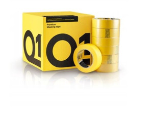 Q1 Taśma maskująca PREMIUM ŻÓŁTA 24mm x 50m 36szt