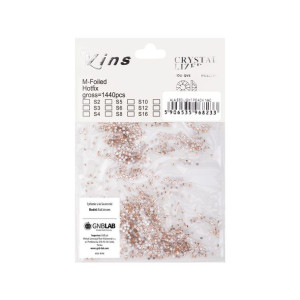 Cyrkonie do paznokci szklane ss3 light peach 1440 szt paczka