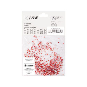 Cyrkonie do paznokci szklane ss3 siam 1440 szt paczka