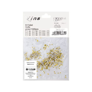 Cyrkonie do paznokci szklane ss3 citrine 1440 szt paczka