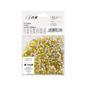 Cyrkonie do paznokci szklane ss10 Citrine 1440 szt paczka