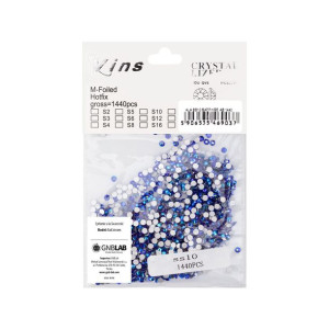 Cyrkonie do paznokci szklane ss10 sapphire ab 1440 szt paczka