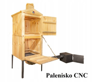 Wędzarnia Ogrodowa Drewniana Cnc Duża 50x50x170