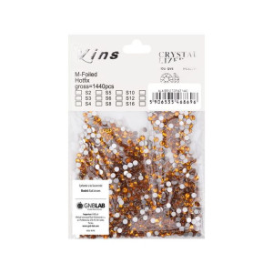 Cyrkonie do paznokci szklane SS10 Topaz 1440 szt paczka