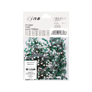 Cyrkonie do paznokci szklane SS10 Emerald 1440 szt paczka