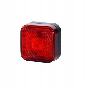 Lampka obrysowa 4x LED 12V 24V CZERWONA + ODBLASK