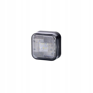 Lampka obrysowa 4x LED 12V 24V BIAŁA + ODBLASK