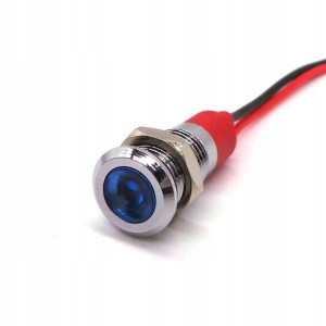 Lampka kontrolna deski rozdzielczej LED 12mm BLUE