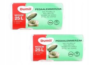 Worki Na Śmieci Do Kosza Z Pedałem 25l 80szt Worek