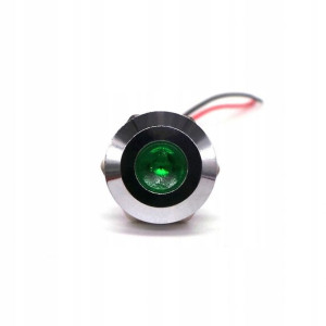 Lampka kontrolna deski rozdzielczej LED 14mm ziel
