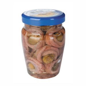 Anchois z kaparami  78g La Rossa
