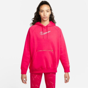 Bluza Nike W NSW PO Hoodie DO2566 643 - CZERWONY; L