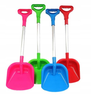 ŁOPATKA do PIASKU RÓŻOWA ALU trzonek 51 cm