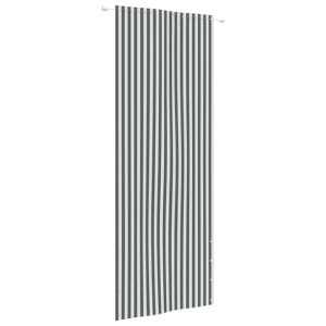 Parawan balkonowy, antracyt i biel, 80x240 cm, tkanina Oxford