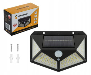 100 Led Lampa Solarna Czujnik Ruchu I Zmierzchu