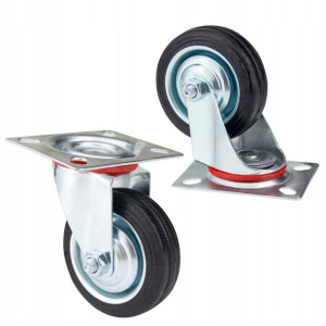 2x Kółko Koło Obrotowe Fi 75mm 3"