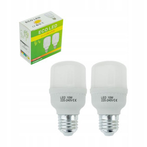 2 xxx Żarówka eco LED 10W E27