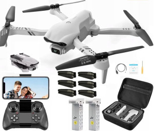 Dron F10 4DRC 2 KAMERY WiFi 4K HD GRATIS 25min