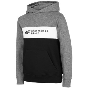 Bluza dla chłopca 4f średni szary melanż hjz22 jblm003 24m