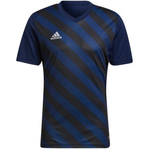 Koszulka męska adidas entrada 22 graphic jersey granatowo-czarna hf0131