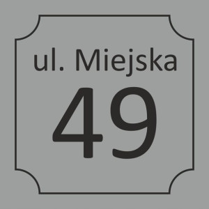 Adres Numer Domu Tabliczka ZNAK PCV 30x30 cm