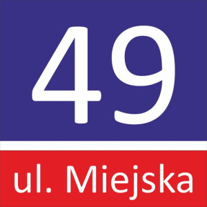 Tabliczka ZNAK PCV Adres Numer Domu 30x30 cm