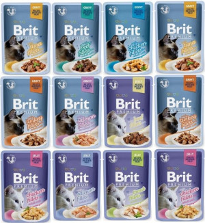 Brit Premium Cat Pouch 85g Sterilised Salmon