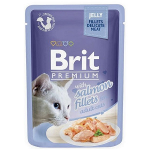 Brit Premium Cat Pouch 85g Salmon Fillets