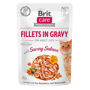 Brit Care Cat FJ Kitten Savory Salmon Galaretka 85g Saszetka