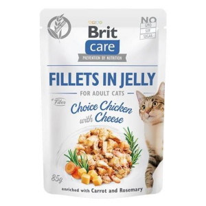 Brit Care Cat FJ Choice Chicken& Cheese Galaretka 85g Saszetka