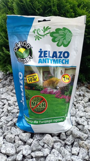 Żelazo Antymech 1 kg ,nawóz do trawników OGRÓD START
