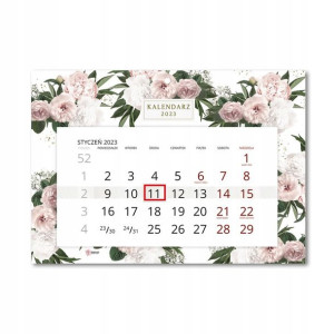 Kalendarz ścienny 2023 Floral Heart A4